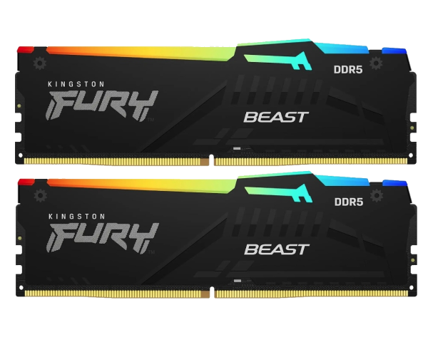 32Gb DDR5 5200MHz Kingston FURY Beast RGB (2x16gb)